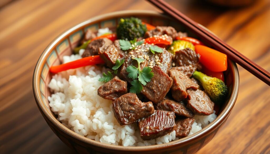 Asian Beef Rice Bowl