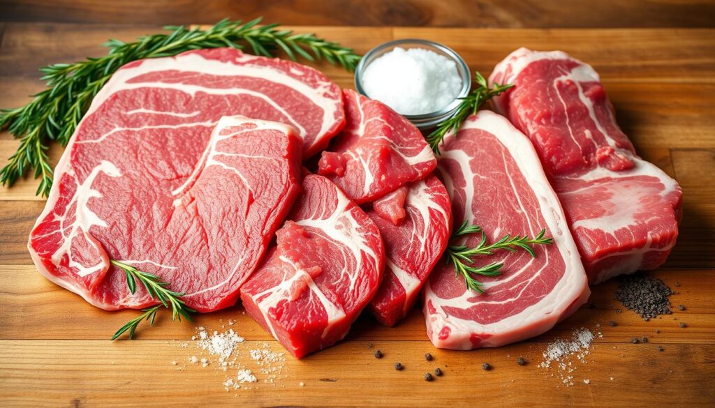 Beef Bacon Ingredients and Cuts