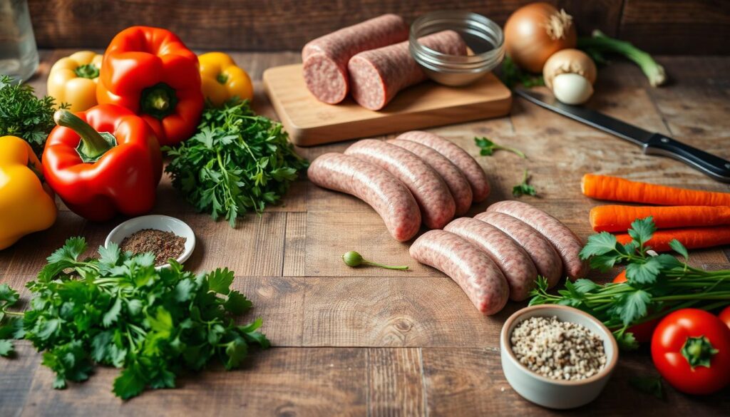 Beef Sausage Meal Preparation