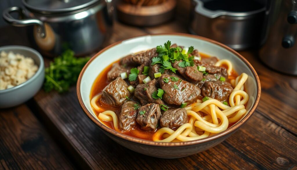 Beef and Noodles Classic Comfort Dish