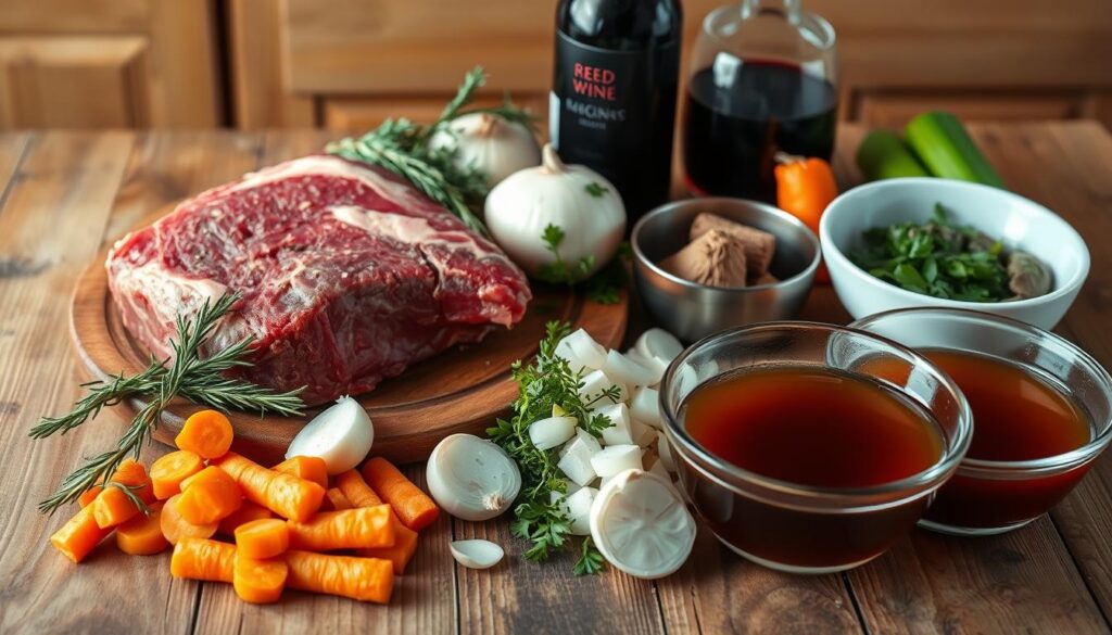 Braising Ingredients for Beef