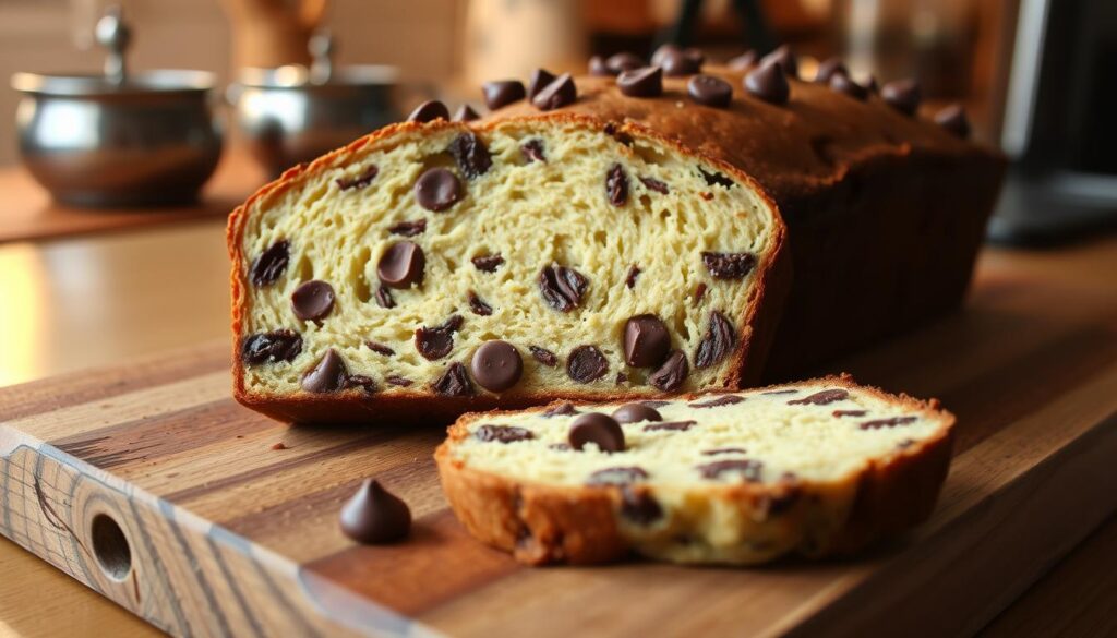 Chocolate Chip Quick Bread Slice