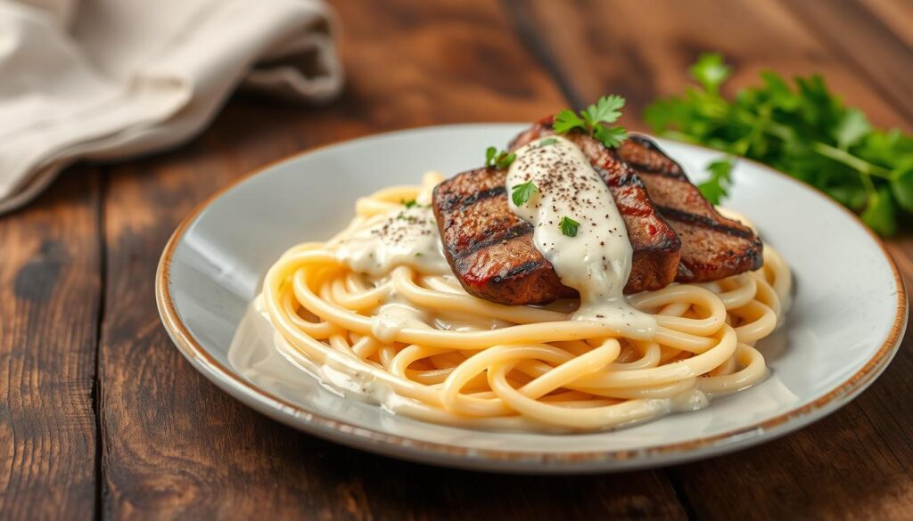 Creamy Steak Pasta Dish