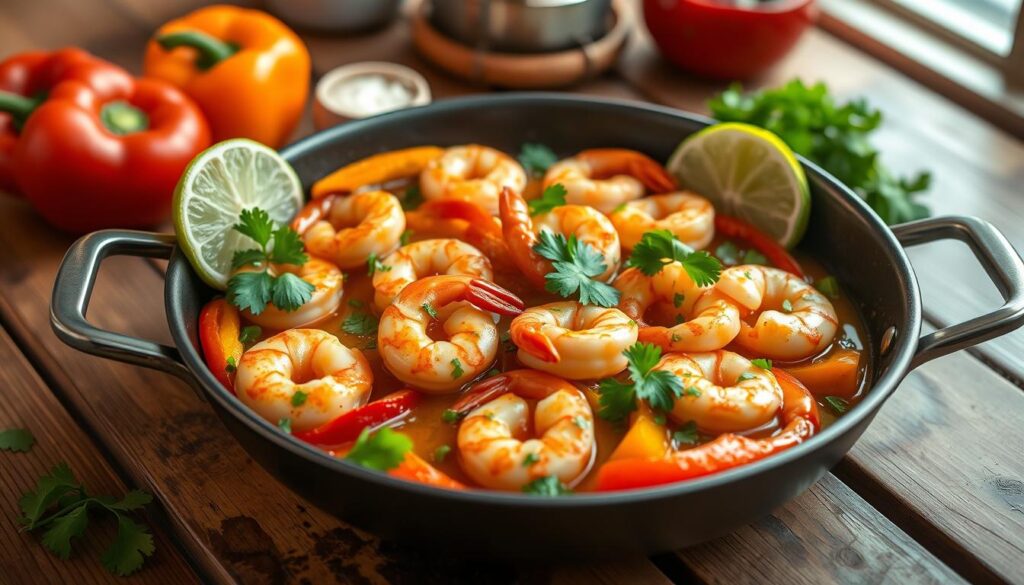 Garlic Lime Shrimp One-Pan Meal