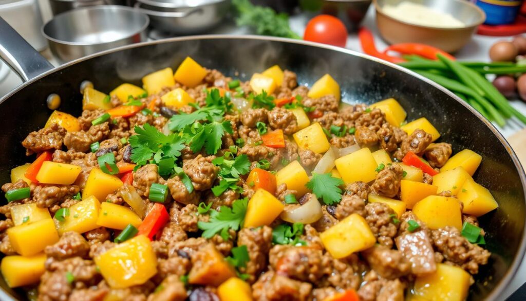 Ground Beef Skillet Potato Recipe