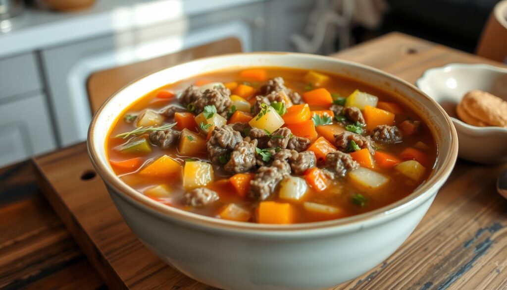 Ground Beef Vegetable Soup