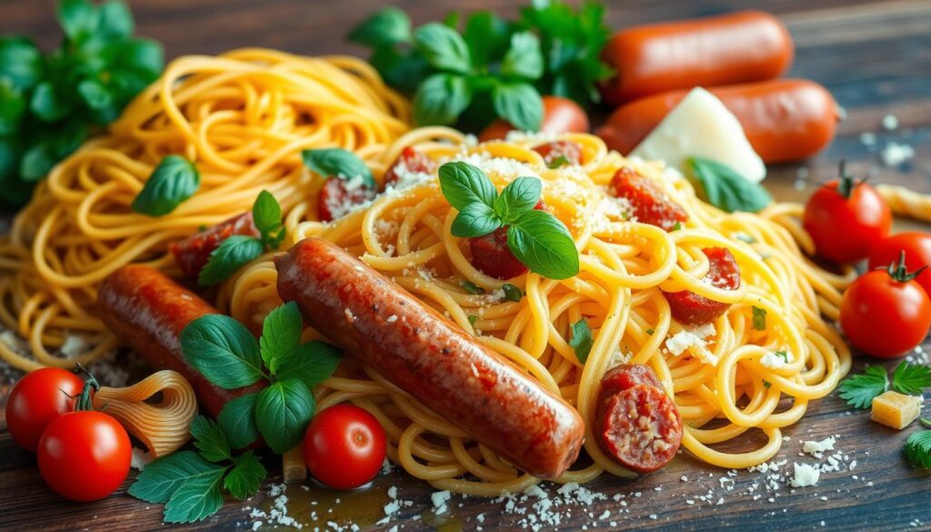 Italian Sausage and Pasta Varieties