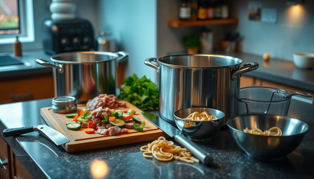 Kitchen Equipment for Beef and Noodles