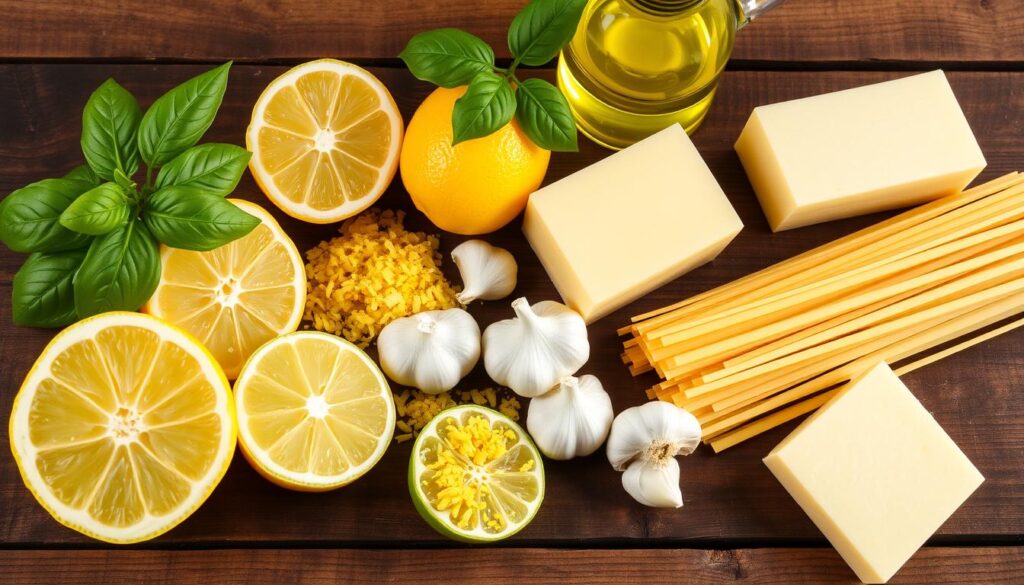 Lemon Pasta Ingredients