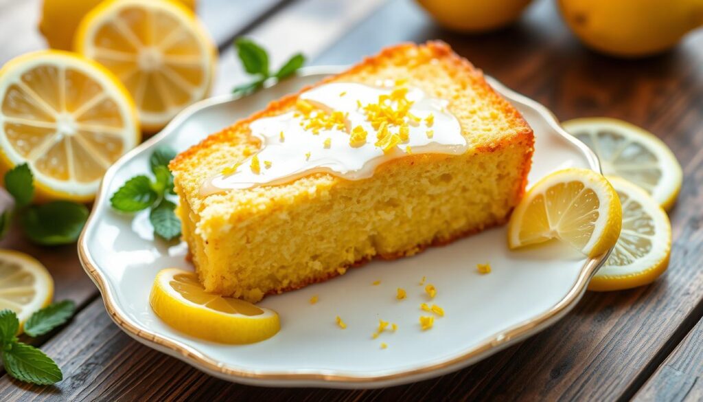 Lemon Pound Cake Slice