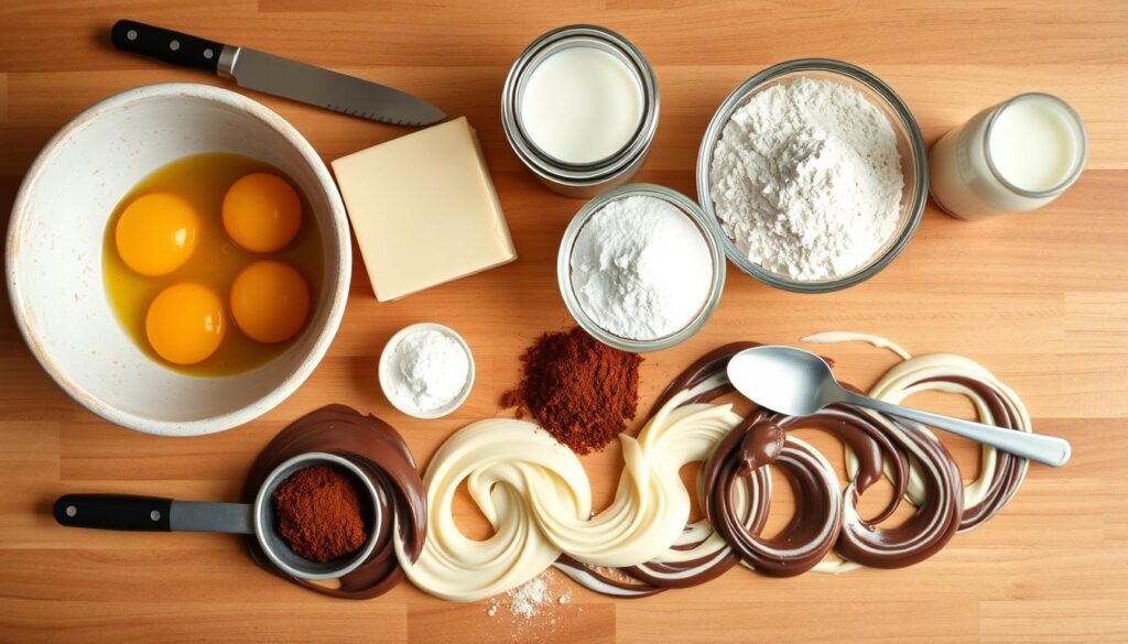 Marble Pound Cake Ingredients