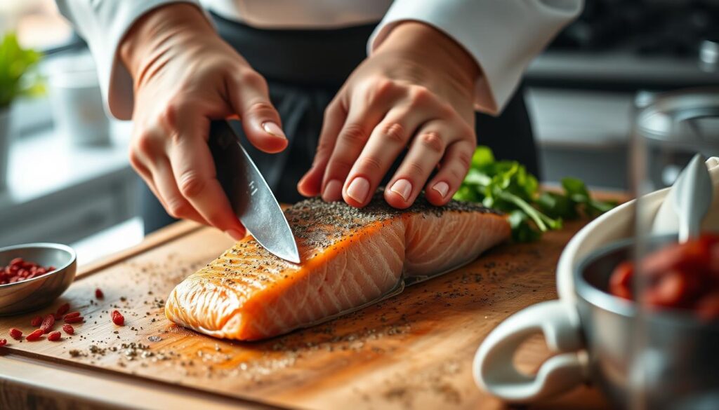 Salmon Fillet Preparation Technique