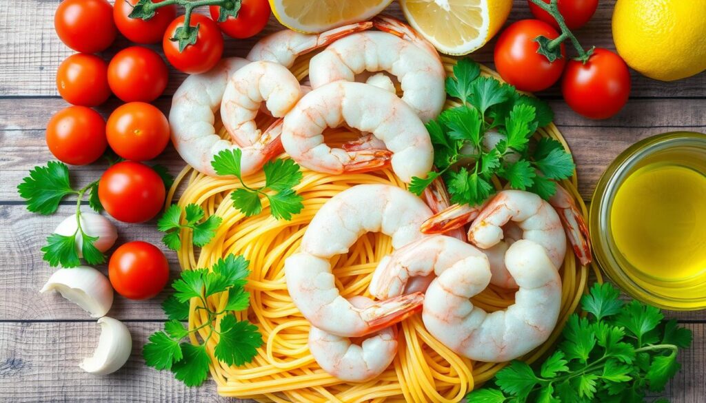 Shrimp Pasta Ingredients