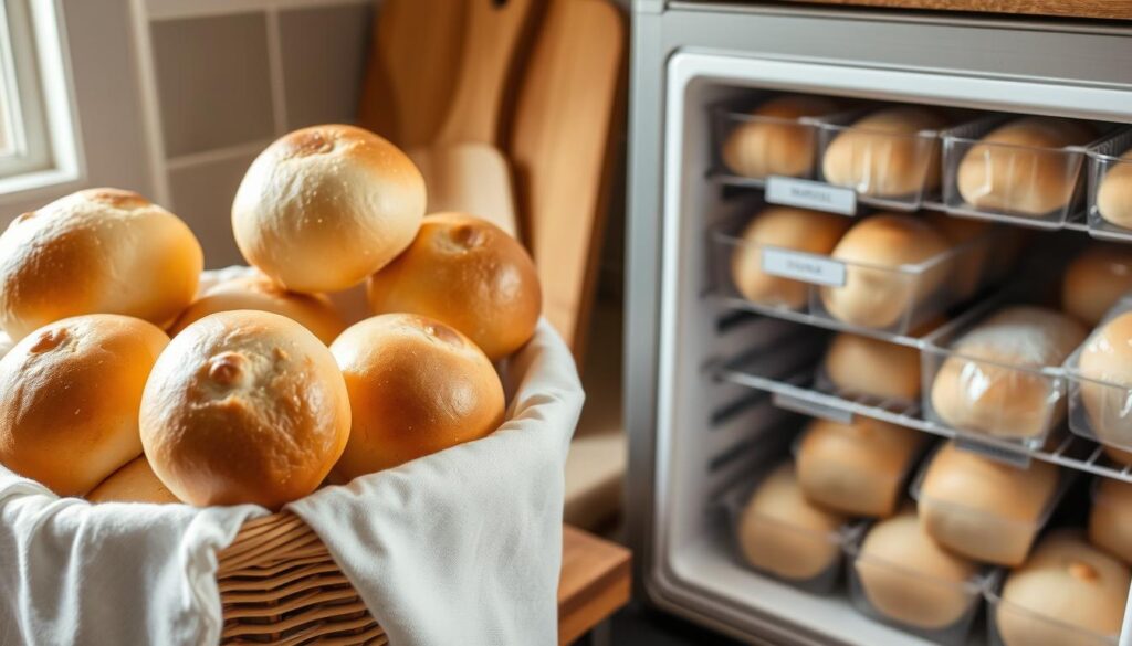 Storing and Freezing Bread Rolls