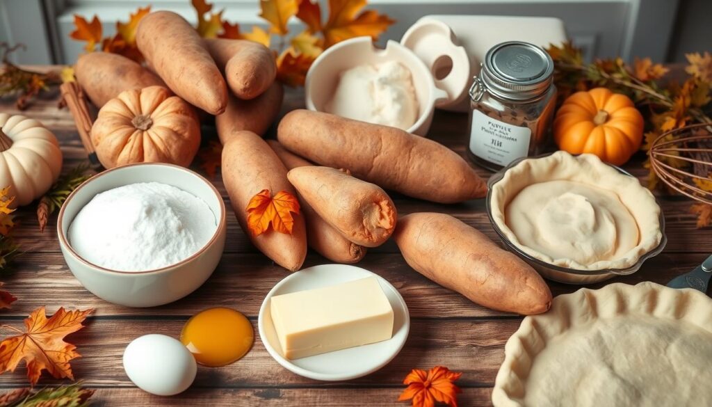 Sweet Potato Pie Ingredients