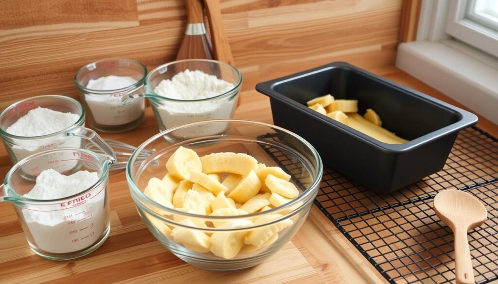 Vegan Banana Bread Baking Equipment