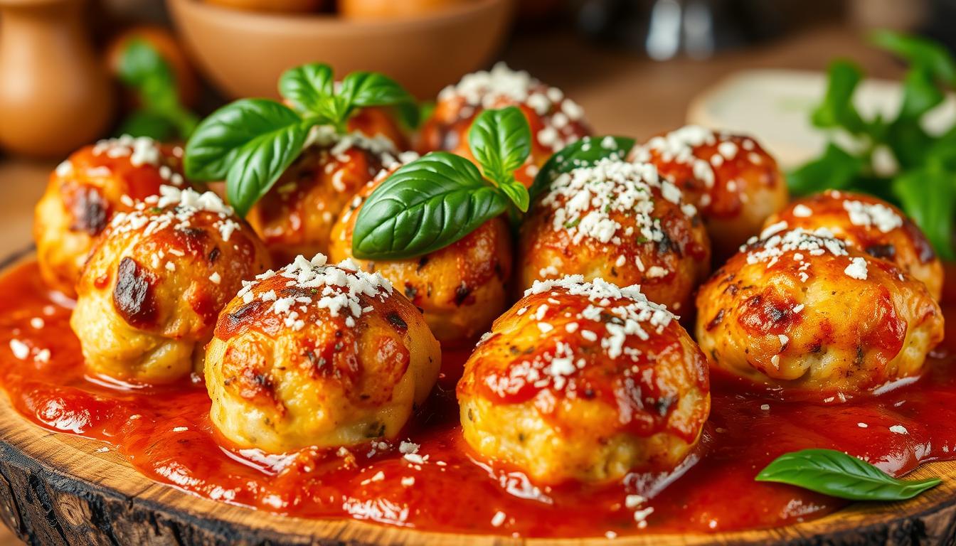 chicken ricotta meatballs