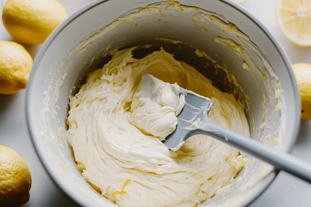 Folding Lemon Bread Batter