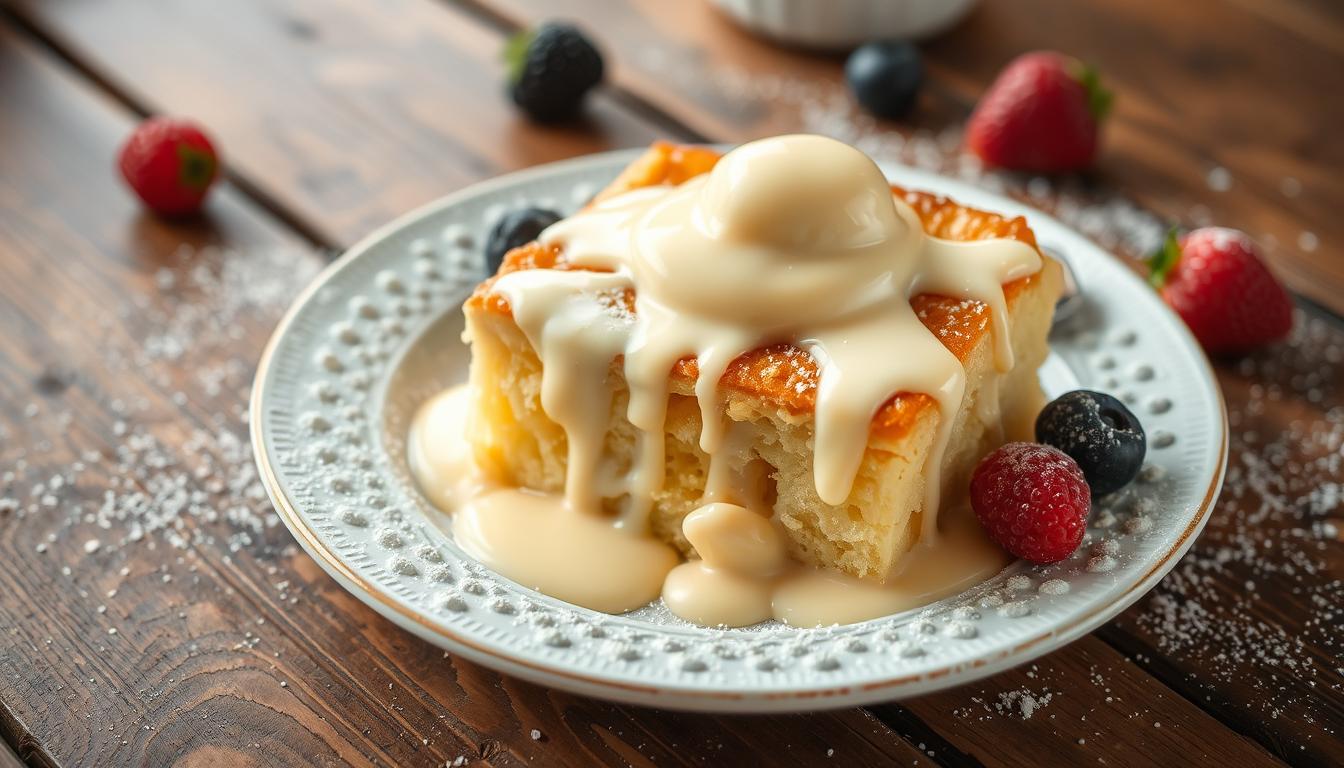 white chocolate bread pudding