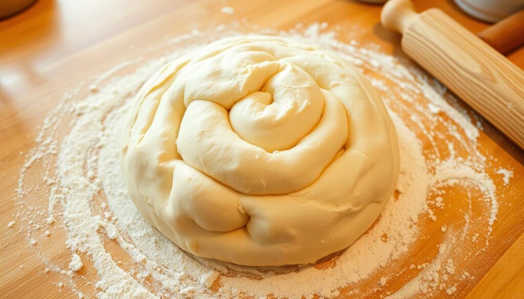 Fluffy Cinnamon Roll Dough Preparation