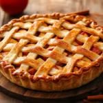 “Classic Apple Pie Recipe with lattice crust”
